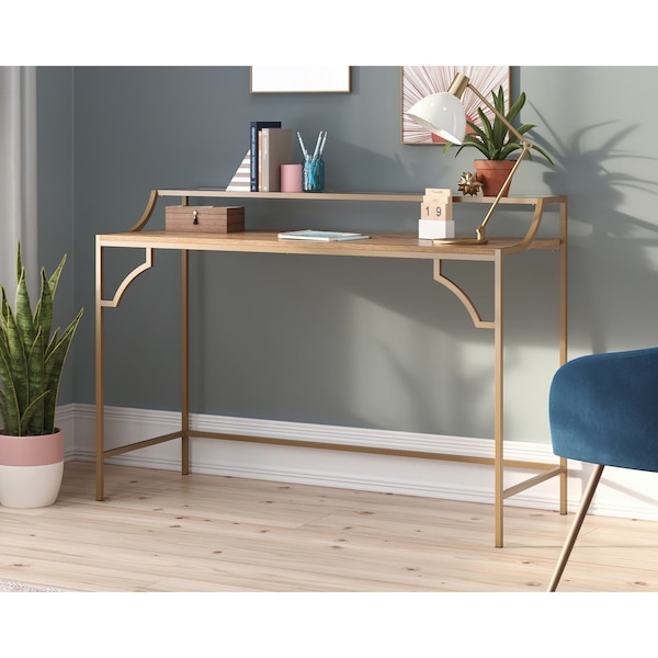 Sauder 18.5 in D X 34.49 in H, 48.74 in W X Engineered Wood, Metal, Glass 431300 - main